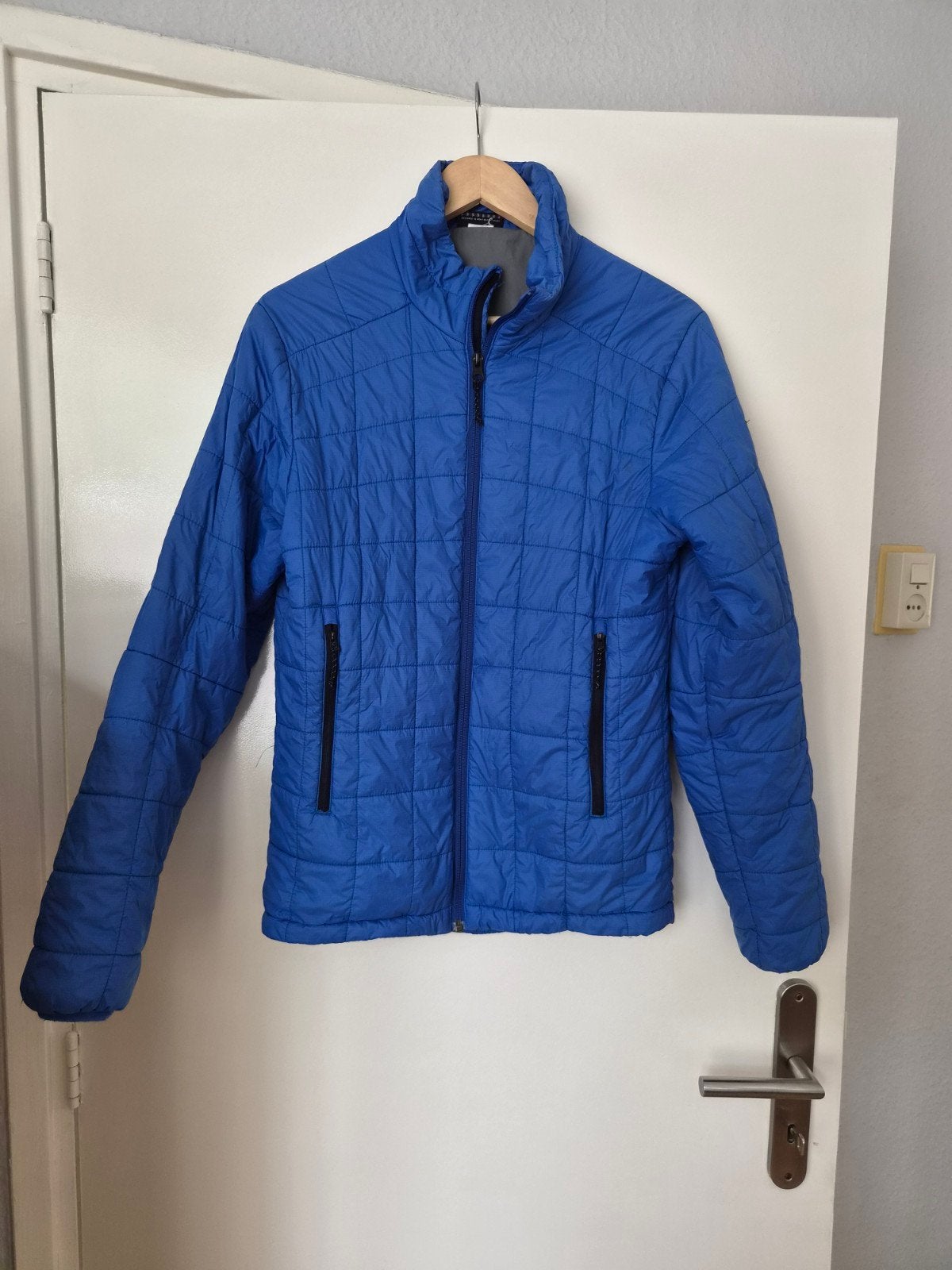 Forclaz Decathlon Lichtgewicht Jas Maat L, Maat 52/54 (L), Forclaz Decathlon, Blauw, Ophalen of Verzenden