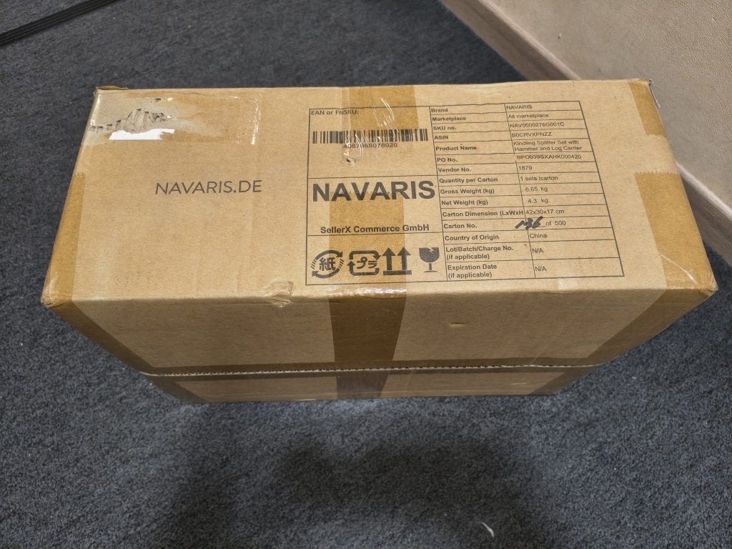 Navaris Aanmaakhout Splitter-set (compleet) Retourgoed), Minder dan 3 m³, Verzenden