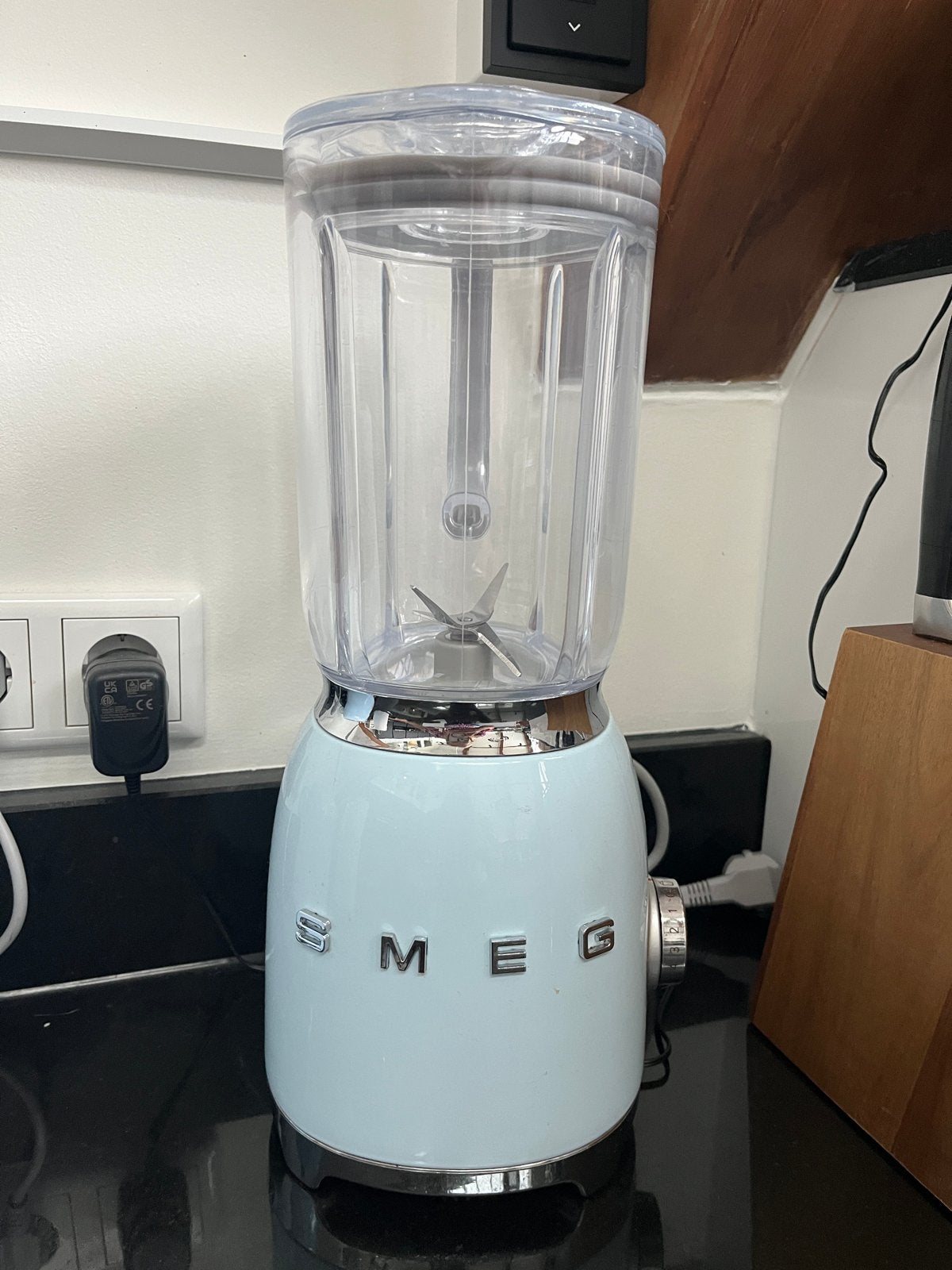 Smeg Blender - Jaren '50 Stijl - Pastelblauw, Witgoed en Apparatuur, Ophalen, Zo goed als nieuw, Blender