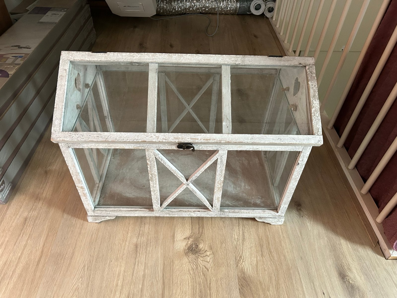 Decoratieve houten kist, Ophalen, 50 – 75, Minder dan 50 cm, Gebruikt