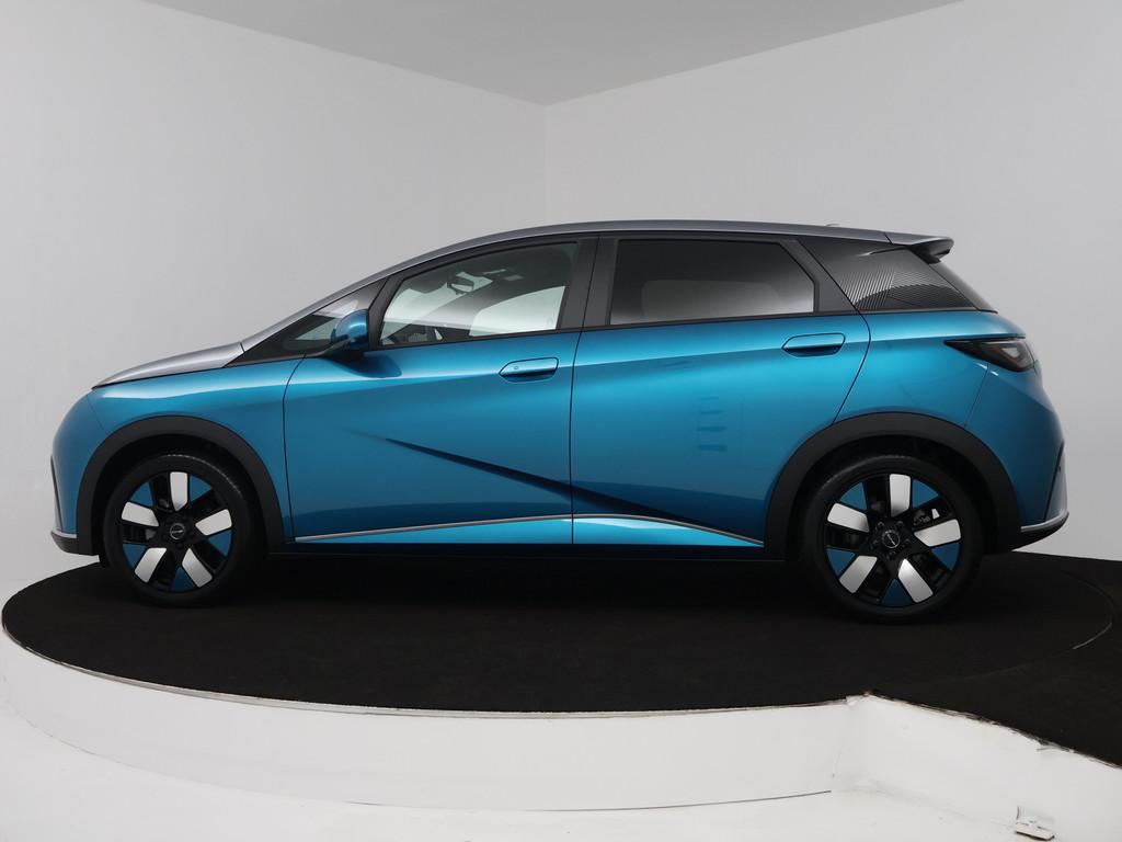 BYD Dolphin Design 60.4 kWh | Origineel NL! | NAP!, Auto's, BYD, Zwart, Blauw, 204 pk, Onderhoudsboekje