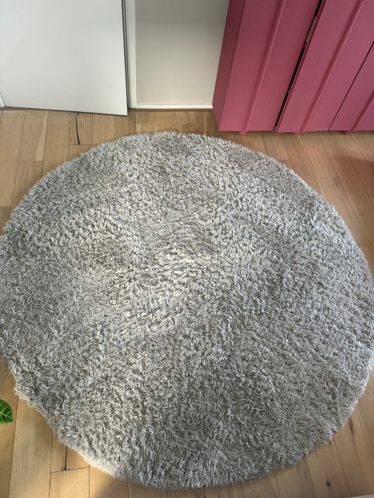 Hoogpolige beige rond 2m (Karwei Sintra), Ophalen, Beige, Rond, 200 cm of meer