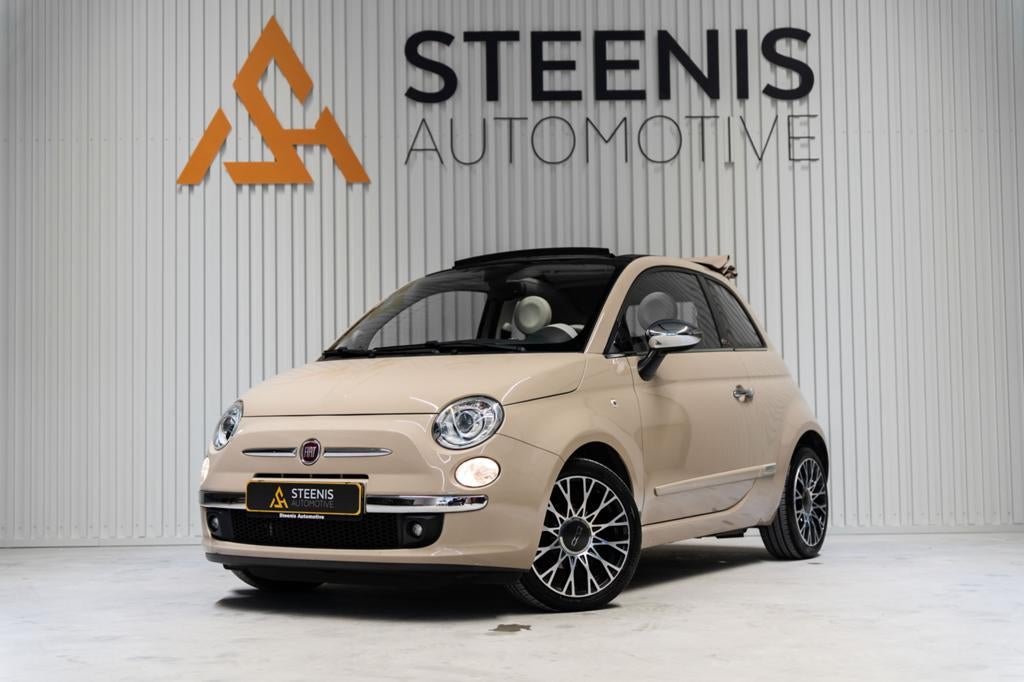 Fiat 500 cabrio, Auto's, Fiat, Bedrijf, ABS, Airbags, Airconditioning, Koplamp volledig LED, LED verlichting, Lederen bekleding