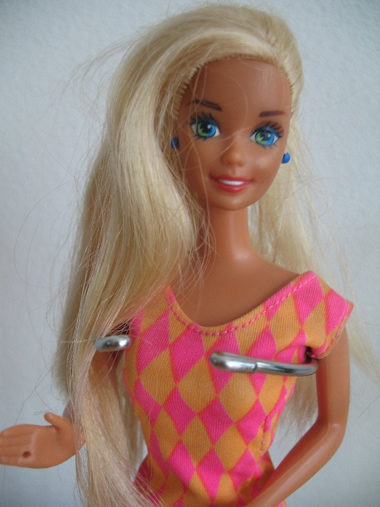 Vintage Barbie Pop Blond haar, Ophalen of Verzenden, Zo goed als nieuw, Overige typen