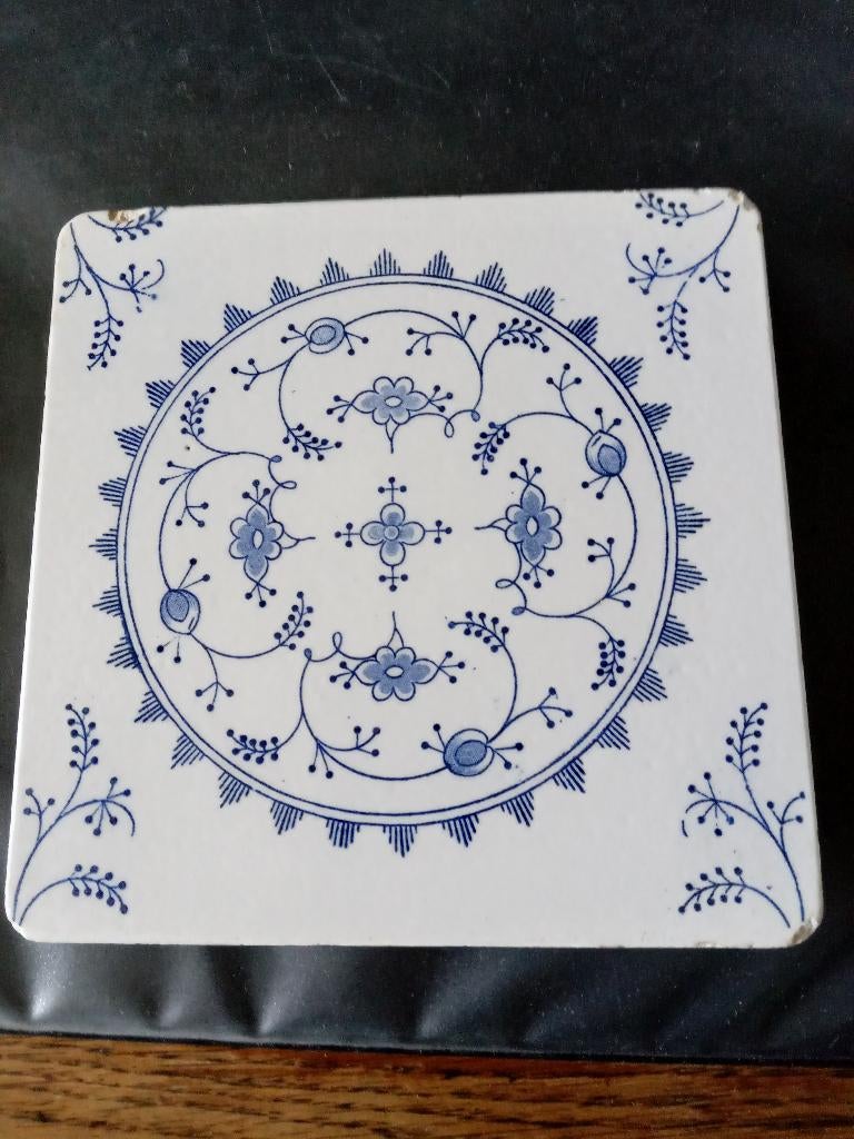 oude brocante onderzetter van Boch serie MEISSEN, Antiek en Kunst, Ophalen of Verzenden