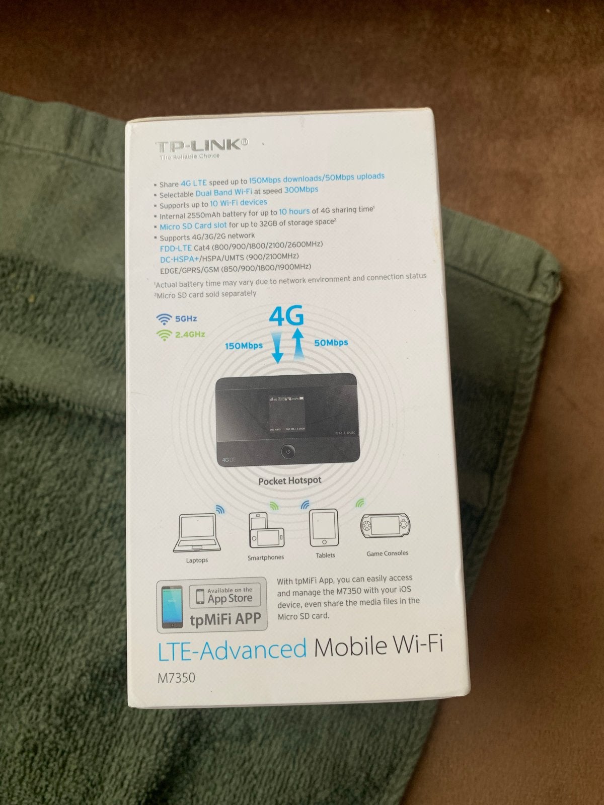 TP-Link M7350 4G LTE-Advanced Mobiele Wi-Fi Router, Computers en Software, Routers en Modems, Ophalen, Niet werkend, Router