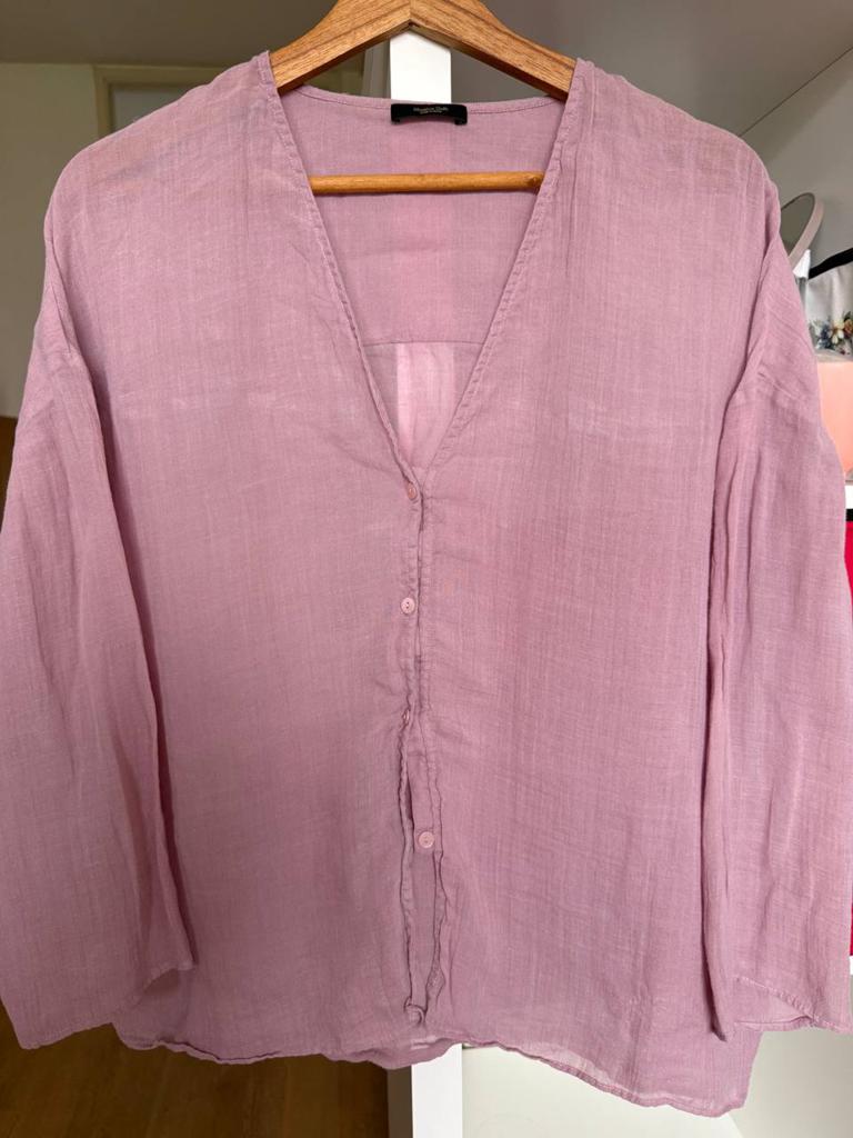 Massimo Dutti roze blouse maat S/M, Kleding | Dames, Blouses en Tunieken, Zo goed als nieuw, Maat 36 (S), Roze, Ophalen of Verzenden