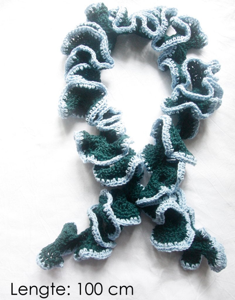 Zelf gehaakte stola sjaal shawl 100% katoen, Ophalen of Verzenden, Nieuw, Maat 38/40 (M), Sjaal