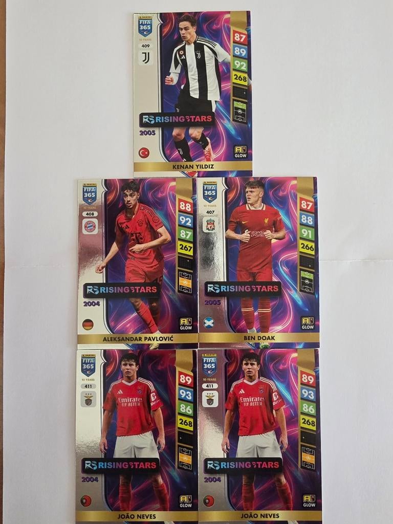 FIFA 2025 adrenalyn 365 Rising Stars Voetbal, Ophalen of Verzenden, Zo goed als nieuw, Meerdere plaatjes