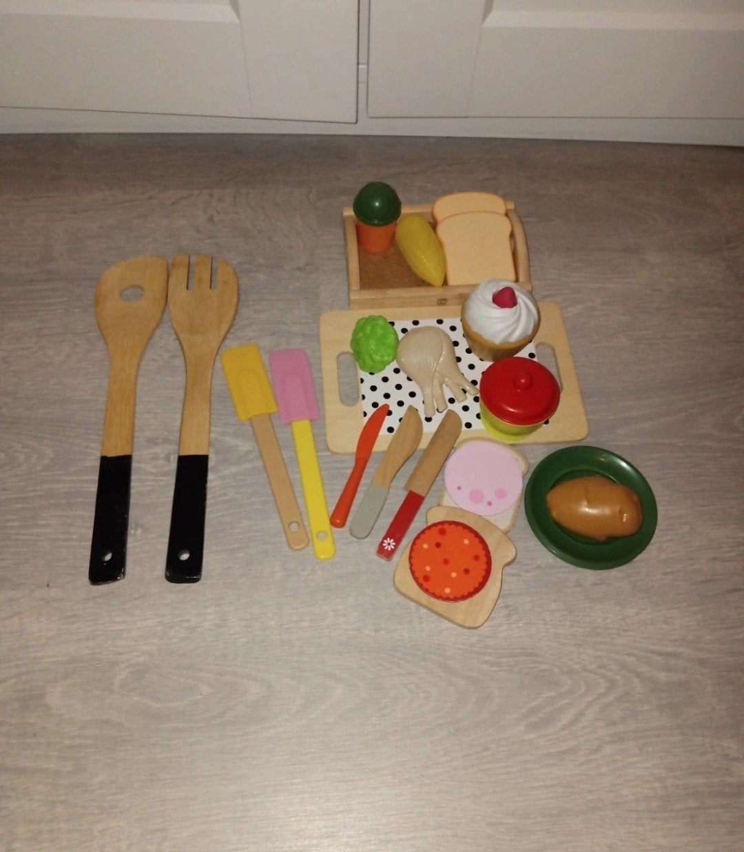 Leuk keuken speelgoed met winkelwagentje, Ophalen of Verzenden, Gebruikt, Jongen of Meisje