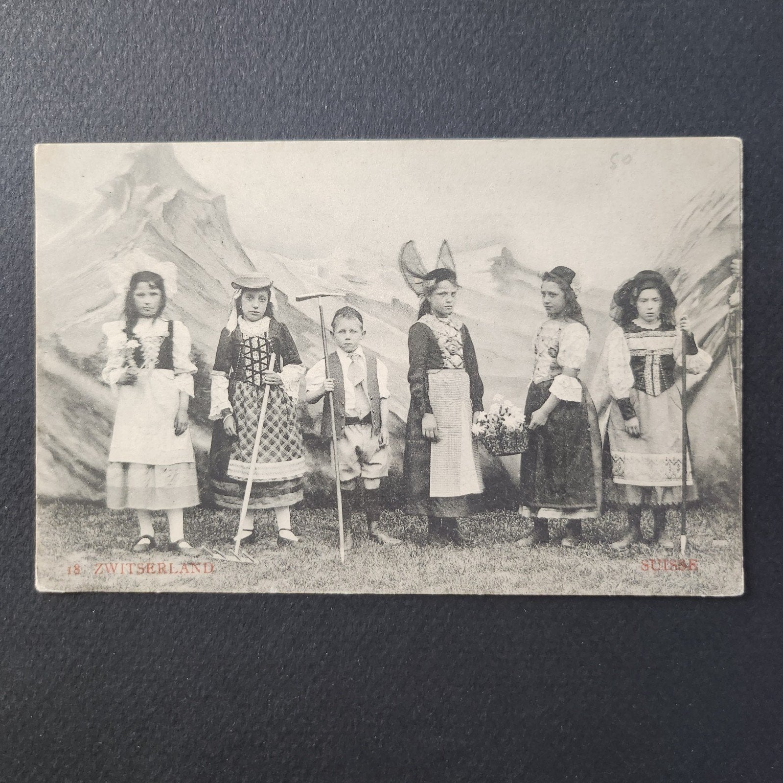 1912 Kaart GENT Kinderstoet Klederdracht/ Zwitserland, Verzenden, Voor 1920, Ongelopen, Brussel (Gewest)