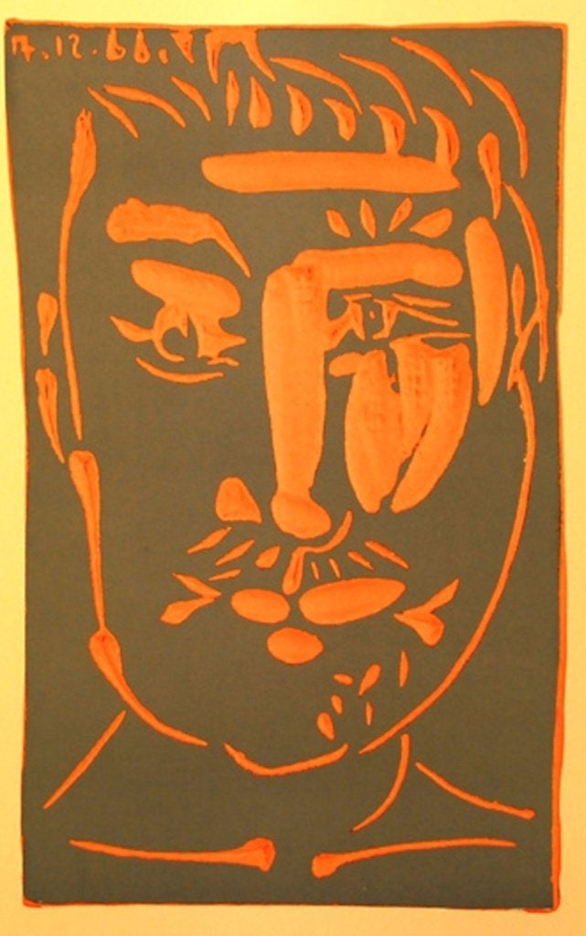Picasso (1881) Offset druk Affiche " Picasso Ceramics ", Antiek en Kunst, Personages en Fantasiefiguren, Gelimiteerde oplage, Offsetdruk