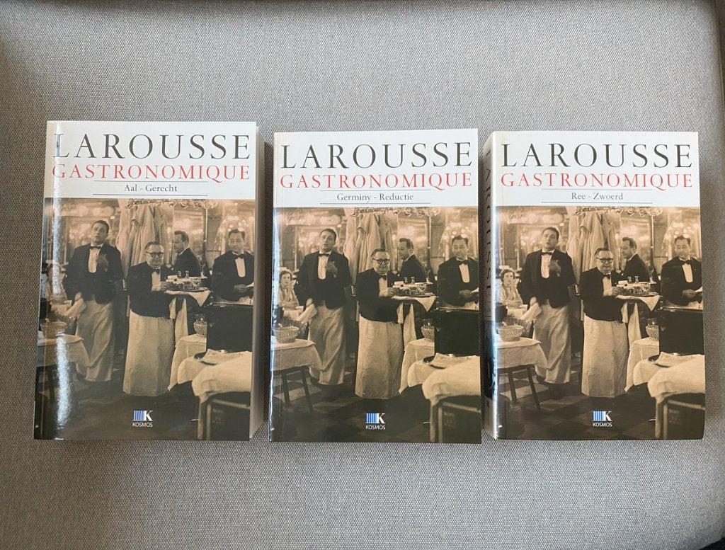 Larousse Gastronomique – 3-delige kookencyclopedie (Nieuw), Overige typen, Nieuw, Frankrijk, Joël Robuchon / Prosper Montagné