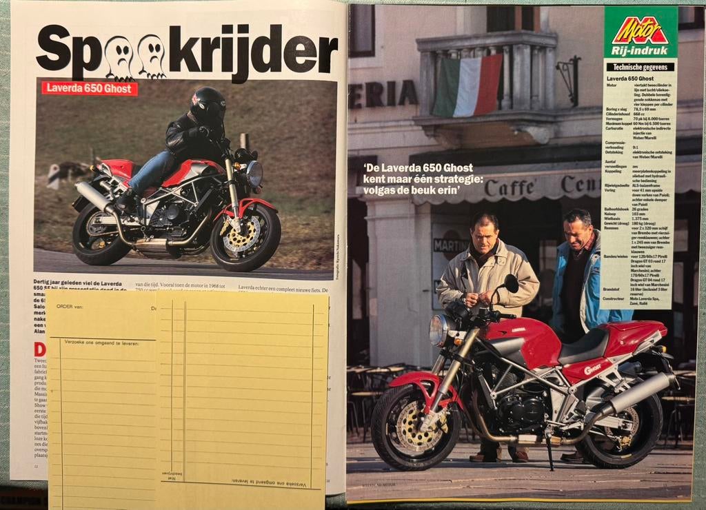 Verslag 1996 Laverda Ghost 650, Verzenden, Zo goed als nieuw, Motoren