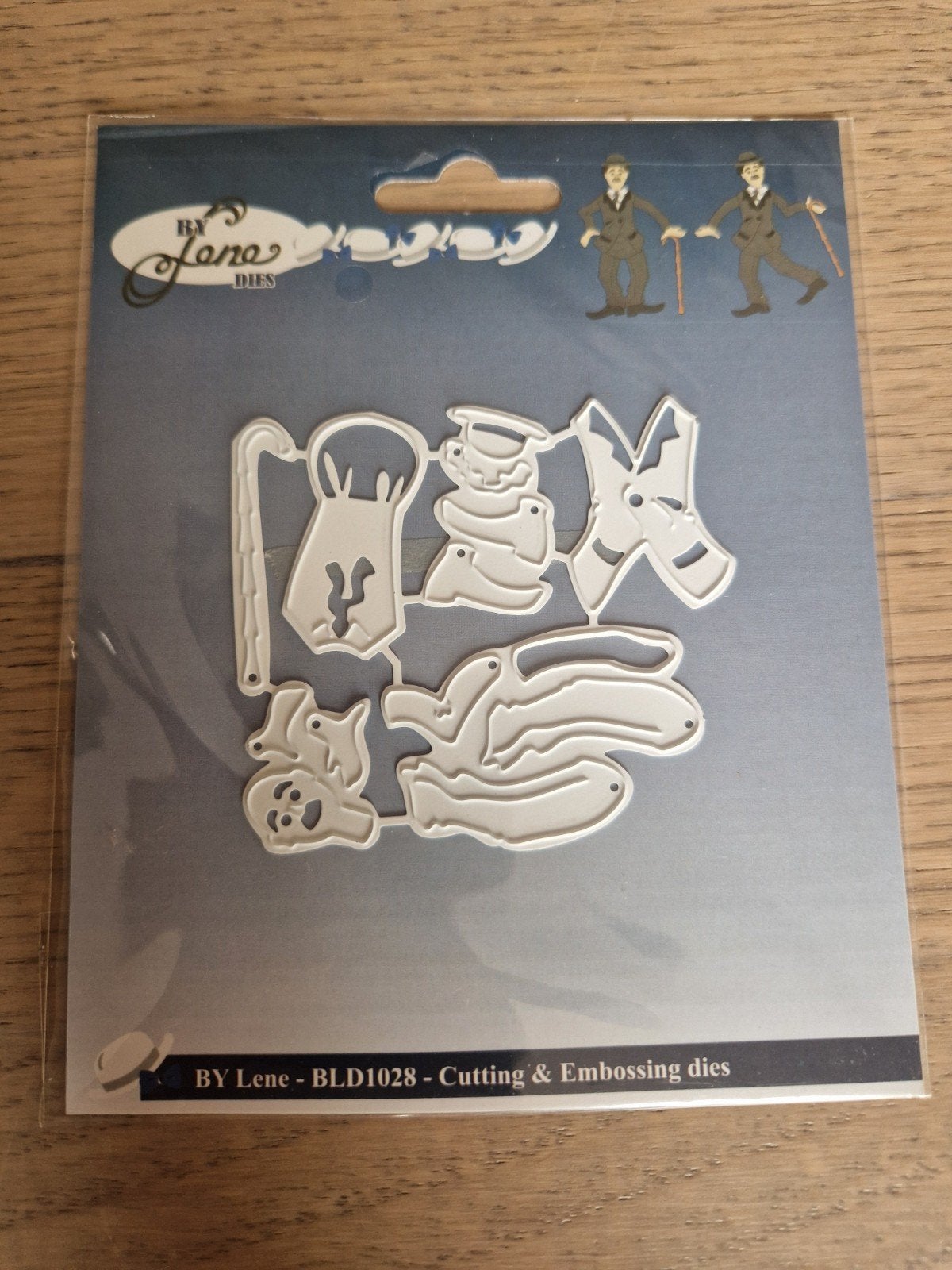By Lene Cutting & Embossing Dies - BLD1028 charlie chaplin, Ophalen of Verzenden, Nieuw, Overige thema's