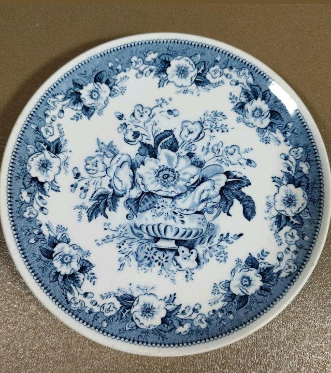 Antiek Sphinx Maastricht Balmoral Bordje - Blauw/Wit, Verzenden