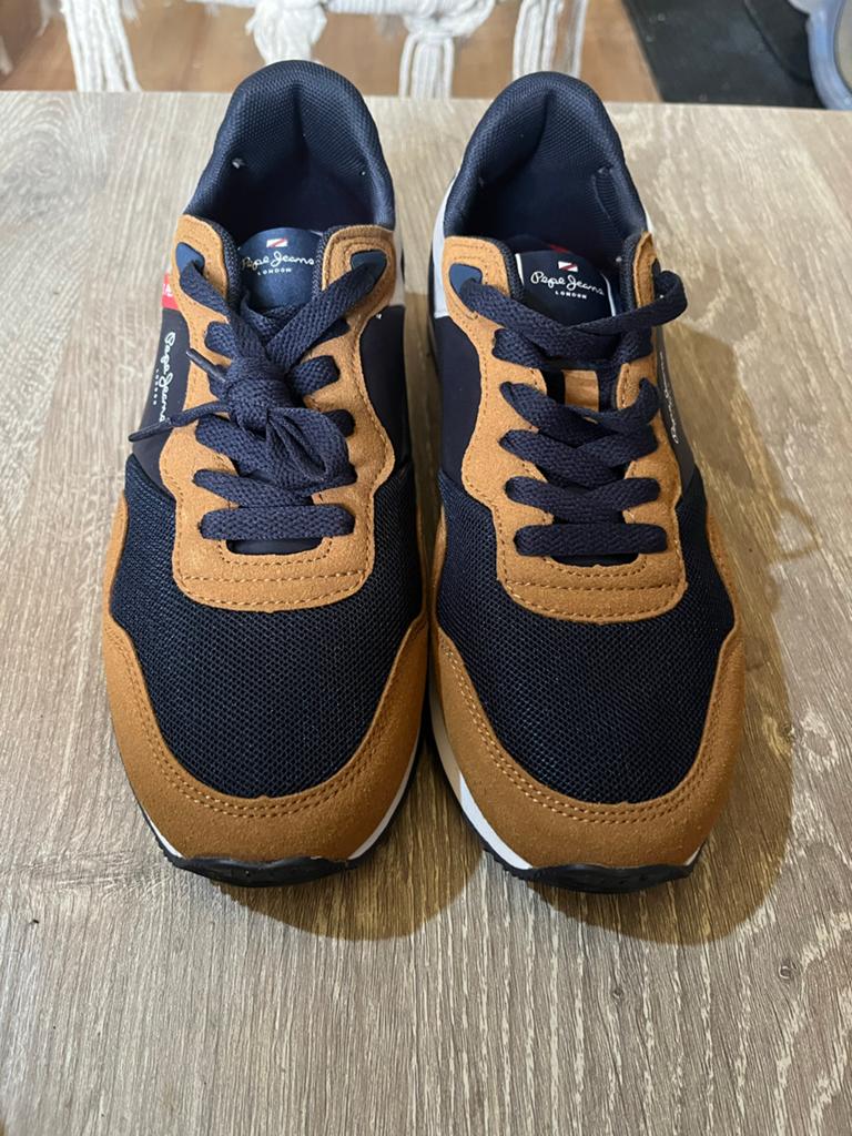 Pepe Jeans Sneakers Maat 39 - Donkerblauw/Bruin, Ophalen, Gedragen, Blauw, Sneakers of Gympen