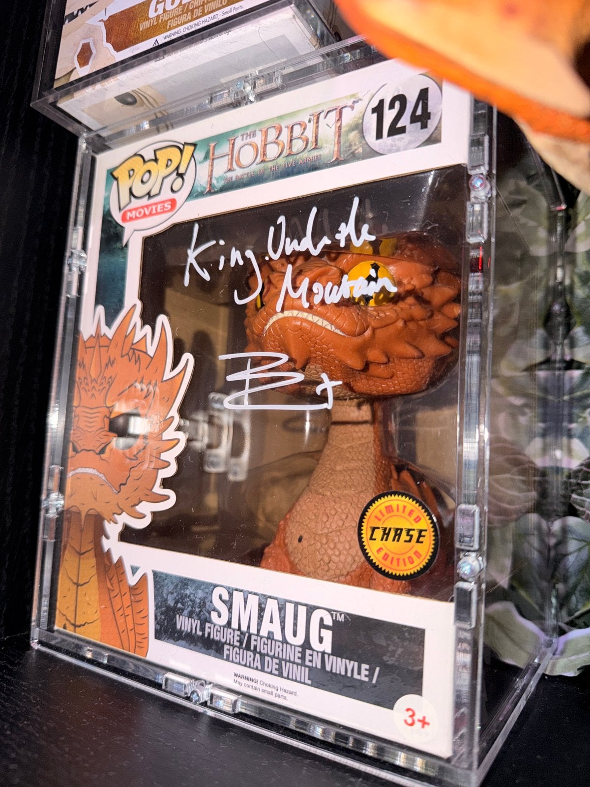 Funko pop smaug the hobbit signed gesigneerd chase, Ophalen of Verzenden, Zo goed als nieuw