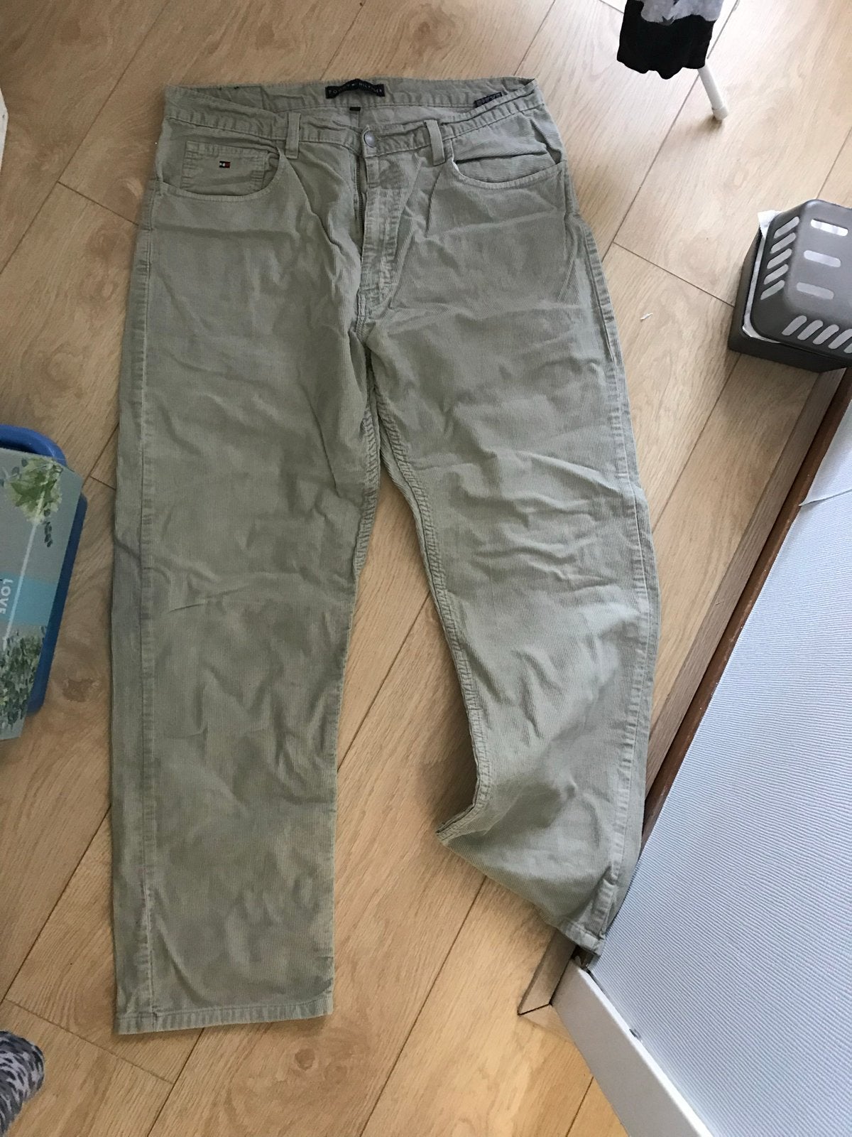 Tommy Hilfiger ribbroek - Beige, Ophalen, Gedragen, Overige maten, Beige