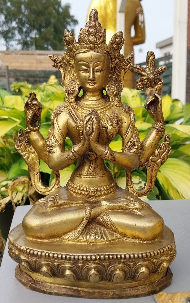 Prachtige Boeddha,Buddha's,Tempelwachters,Thai,Ganesha,Shiva, Nieuw, Ophalen of Verzenden, Handgemaakt, Goud