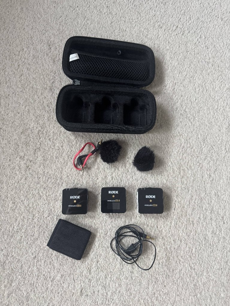 Rode Wireless GO II set in hardcase, Muziek en Instrumenten, Microfoons, Ophalen of Verzenden, Gebruikt, Overige typen