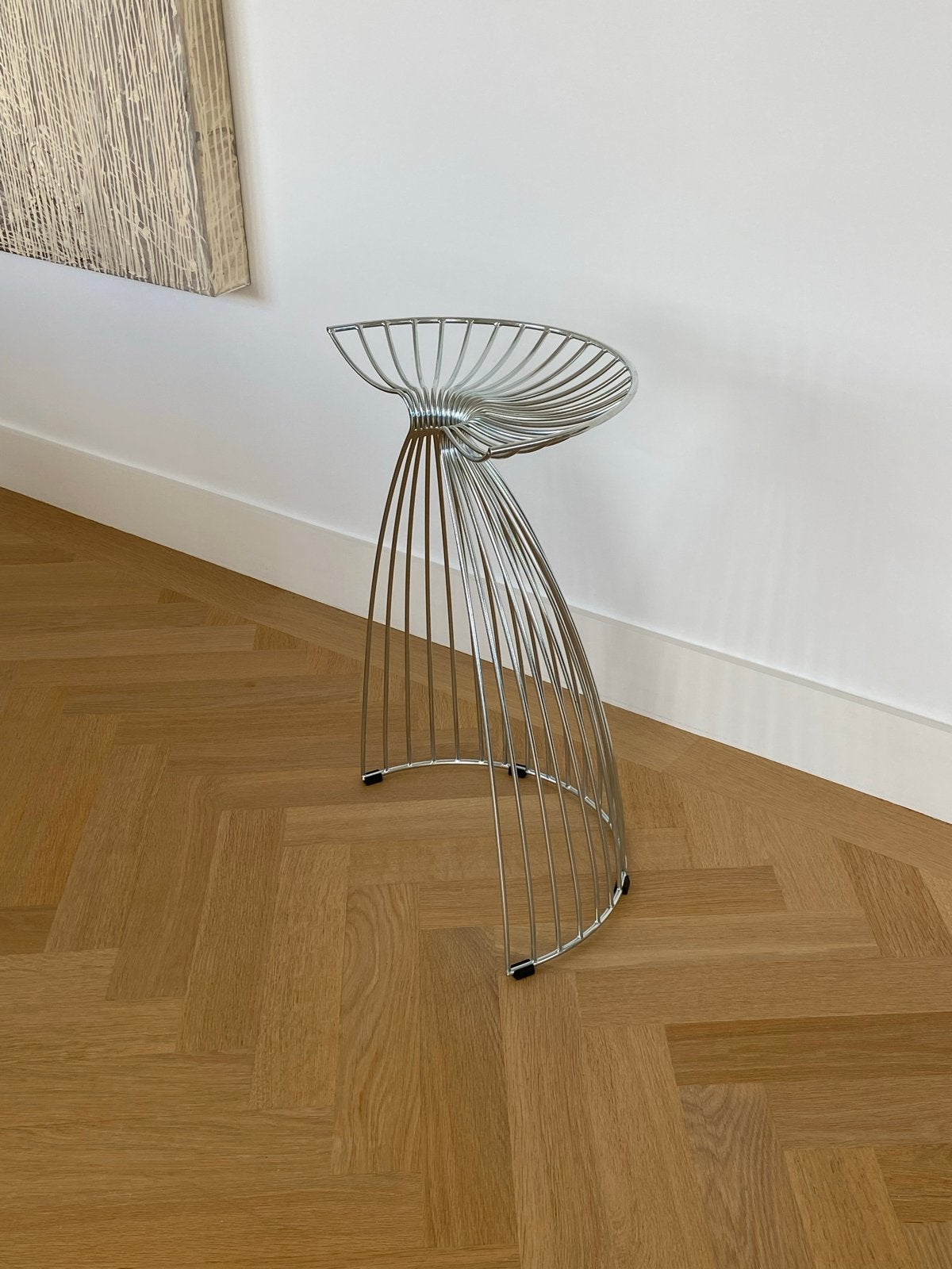 Mobel Copenhagen Angel bar kruk - Design en Duurzaam, Ophalen, 60 tot 90 cm, Zo goed als nieuw, Metaal