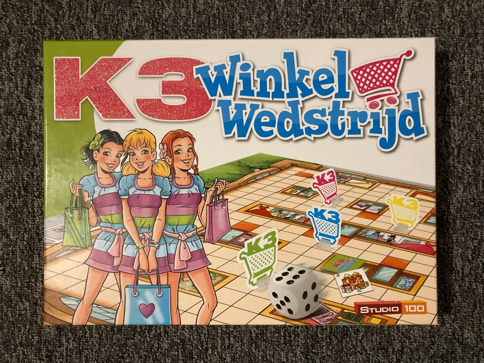 K3 Winkel Wedstrijd Bordspel - Compleet, Hobby en Vrije tijd, Gezelschapsspellen | Bordspellen, Drie of vier spelers, Ophalen of Verzenden