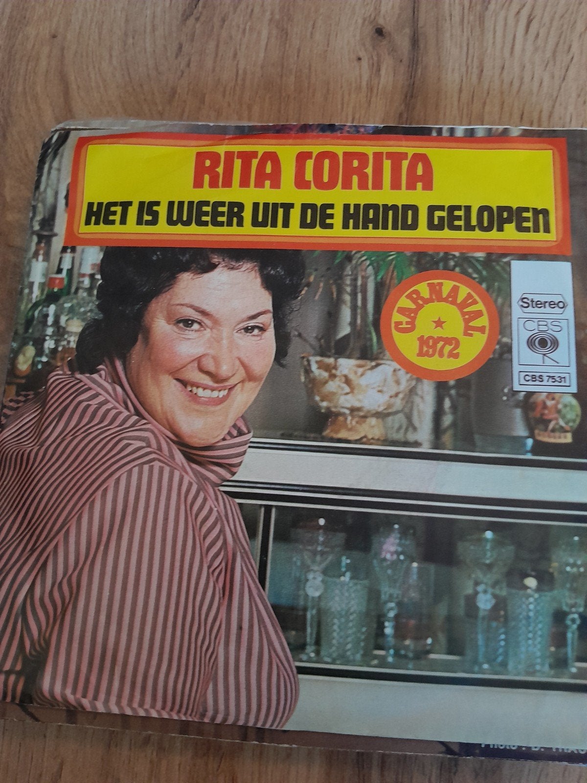 rita corita 7 inch het is weer uit de hand gelopen, Cd's en Dvd's, Vinyl Singles, Ophalen of Verzenden, Zo goed als nieuw, Nederlandstalig