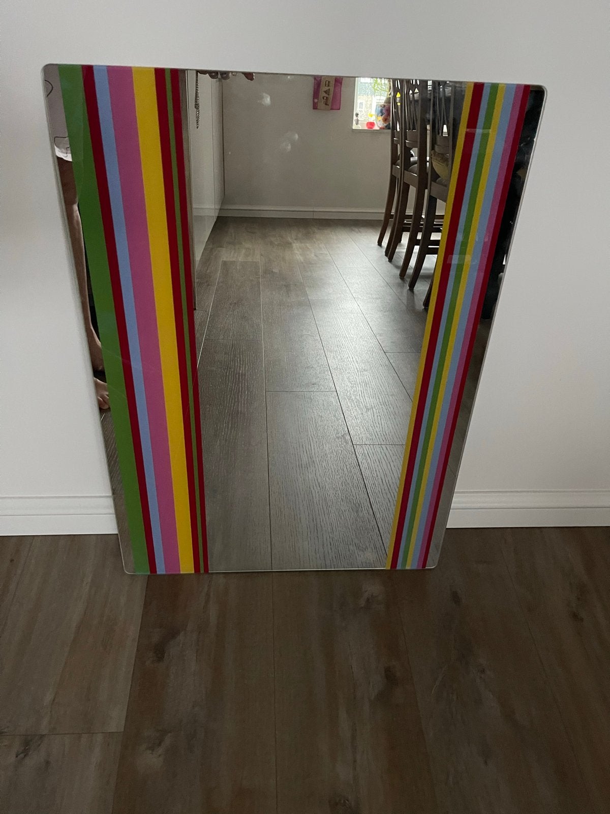 IKEA BOGEN Spiegel 1999 - Kleurrijk Retro Design 50x70cm, Antiek en Kunst, Ophalen, Rechthoekig, Minder dan 100 cm