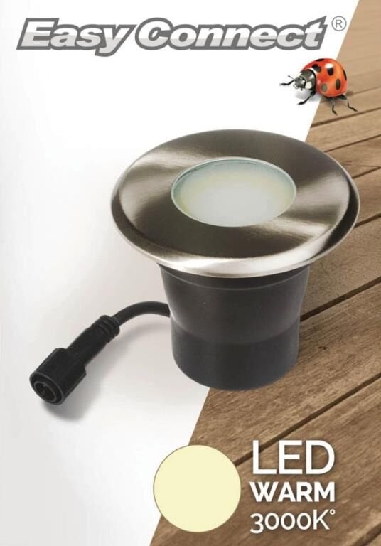 Nieuwe led inbouw spot RVS 11 cm easy Connect, Minder dan 50 watt, Ophalen of Verzenden, Netvoeding, Spots