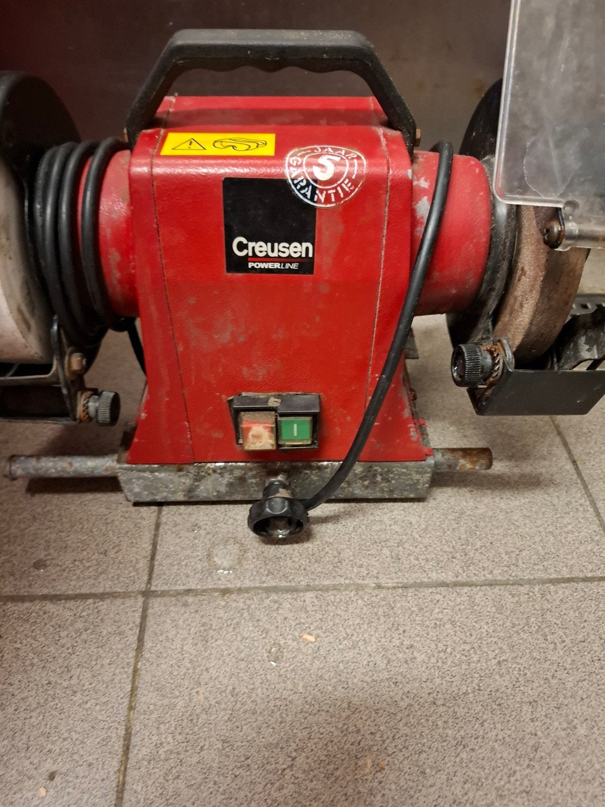 Creusen Powerline Werkbankslijpmachine, Ophalen, Gebruikt, Minder dan 700 watt, Werkbankslijpmachine