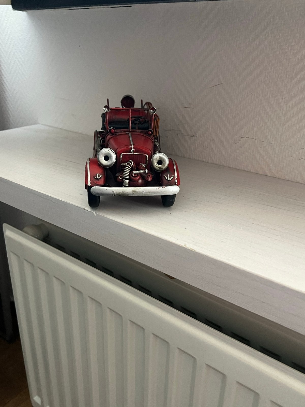 Vintage Brandweerwagen Model - Decoratief Verzamelobject, Overige merken, 1:50 of kleiner, Auto, Ophalen of Verzenden