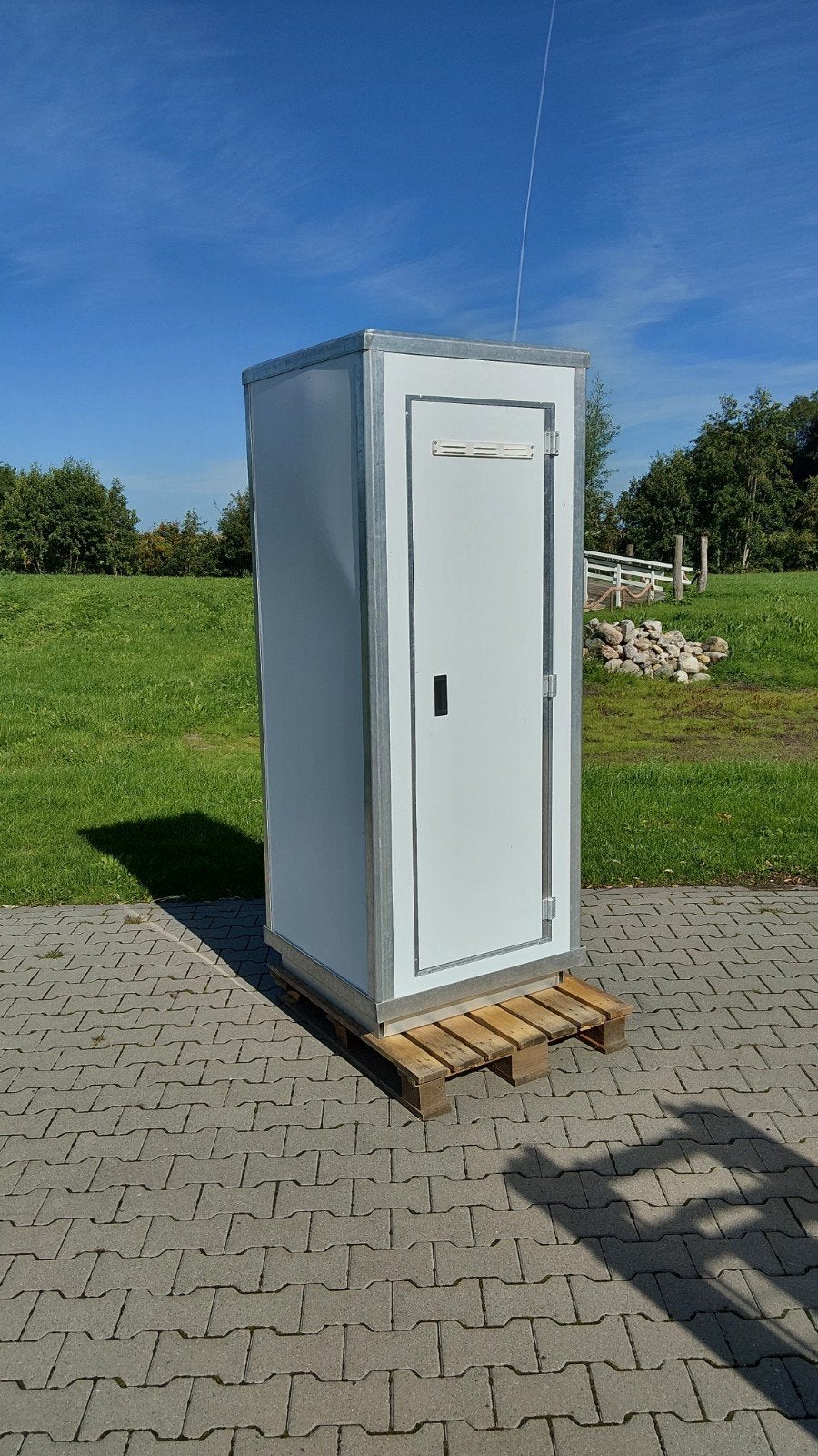 Tijdelijke douchecabine 80x80x220cm met boiler, Info@vtverhuur.nl, Ophalen of Verzenden, Douche, Vtv