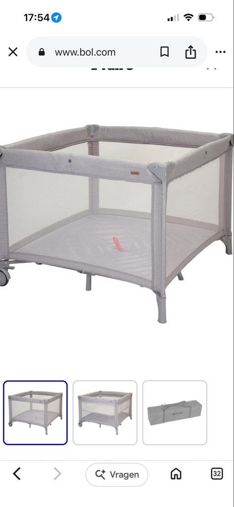 Topmark Box Square Boxpark - Grijs, Kinderen en Baby's, Boxen, Zo goed als nieuw, Vierkant, Wieltjes, Ophalen of Verzenden