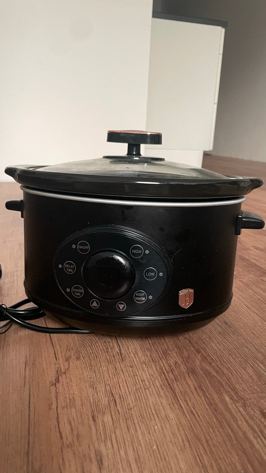 Slowcooker Berlinger Haus BH-9134 Zwart, Ophalen, Vaatwasmachinebestendig, Zo goed als nieuw