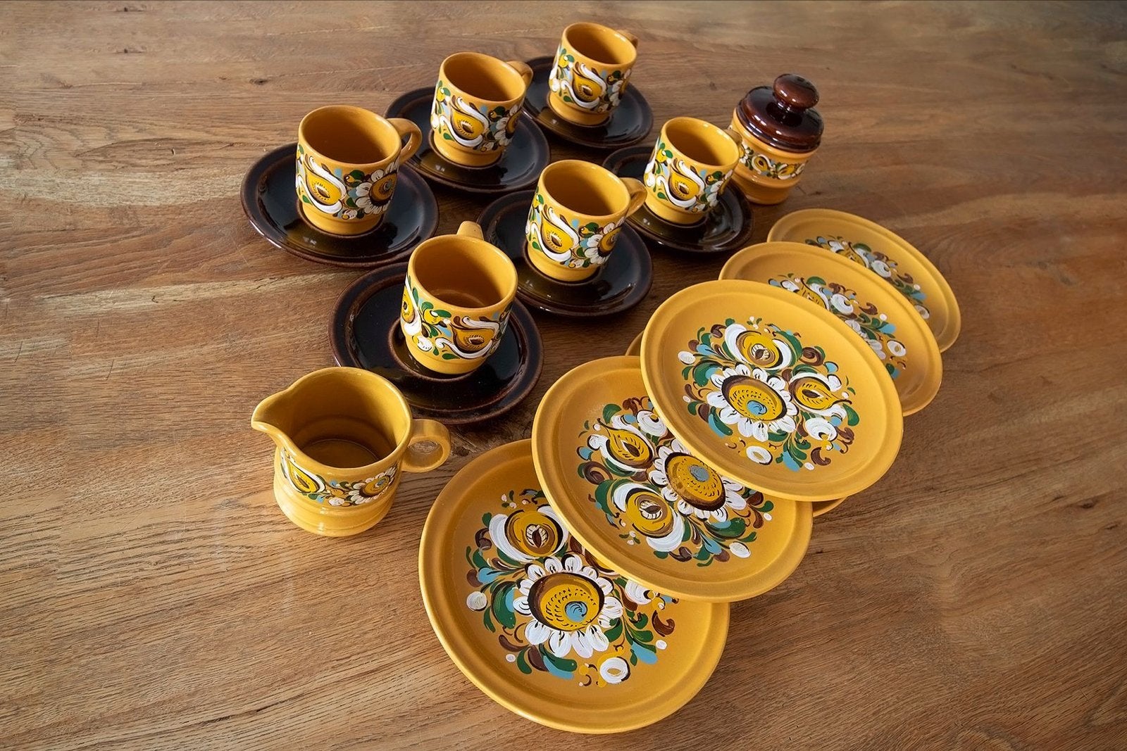 Vintage Jasba Servies Set met Bloemenpatroon, Ophalen