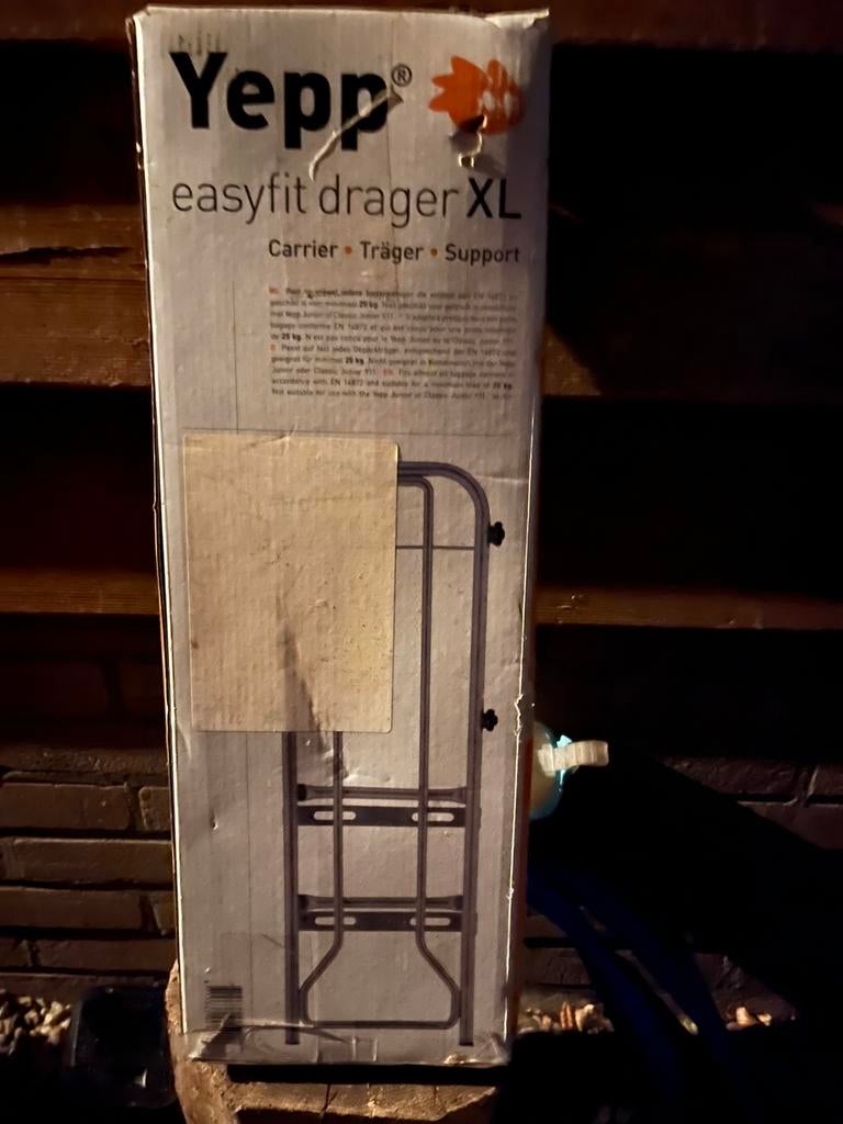 Yepp easyfit drager XL, Fietsen en Brommers, Fietsaccessoires | Fietsstoeltjes, Ophalen, Zo goed als nieuw, Achterzitje