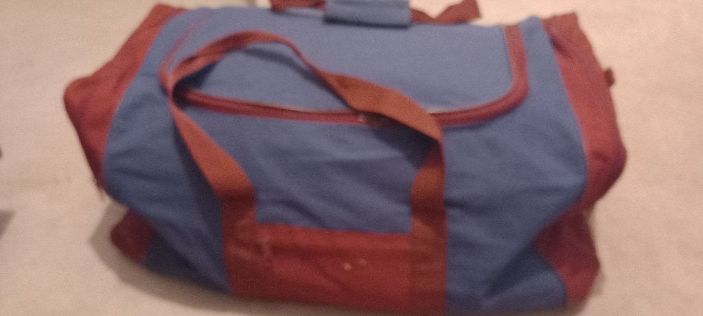 weekendtas, Ophalen, 30 cm of meer, Gebruikt, Blauw
