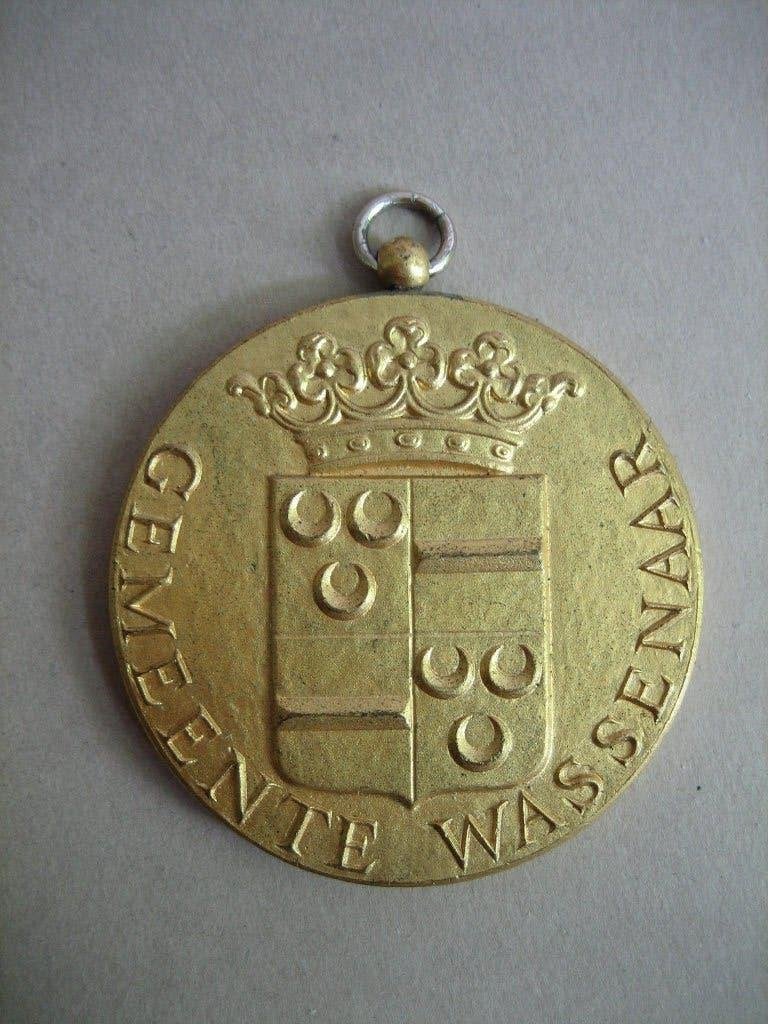 Penning medaille gemeente Wassenaar Burg. Staabprijs 1985, Postzegels en Munten, Penningen en Medailles, Ophalen of Verzenden