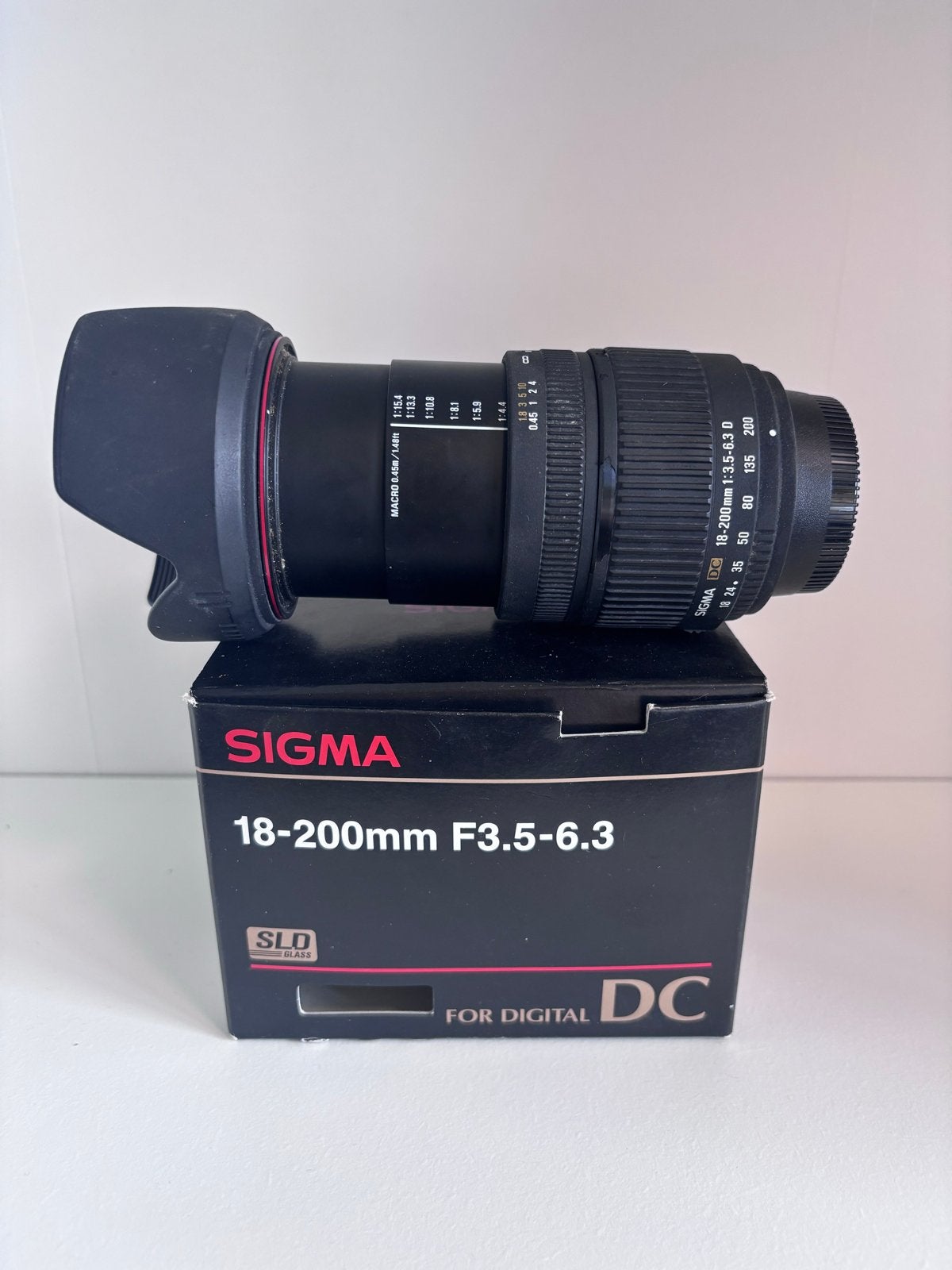Sigma 18-200mm F3.5-6.3 DC lens voor Nikon, Gebruikt, Sigma, Autofocus, Overige typen