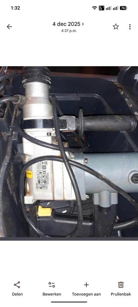 Kinzo Boorhamer met borenset - Krachtig en Compleet, Boor- en/of Breekhamer, Ophalen of Verzenden, Klopboormechanisme, Gebruikt