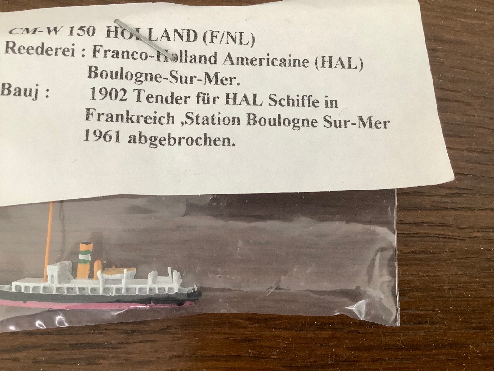 Holland Amerika lijn tender, Hobby en Vrije tijd, Modelbouw | Boten en Schepen, Ophalen of Verzenden, Nieuw, 1:200 of kleiner