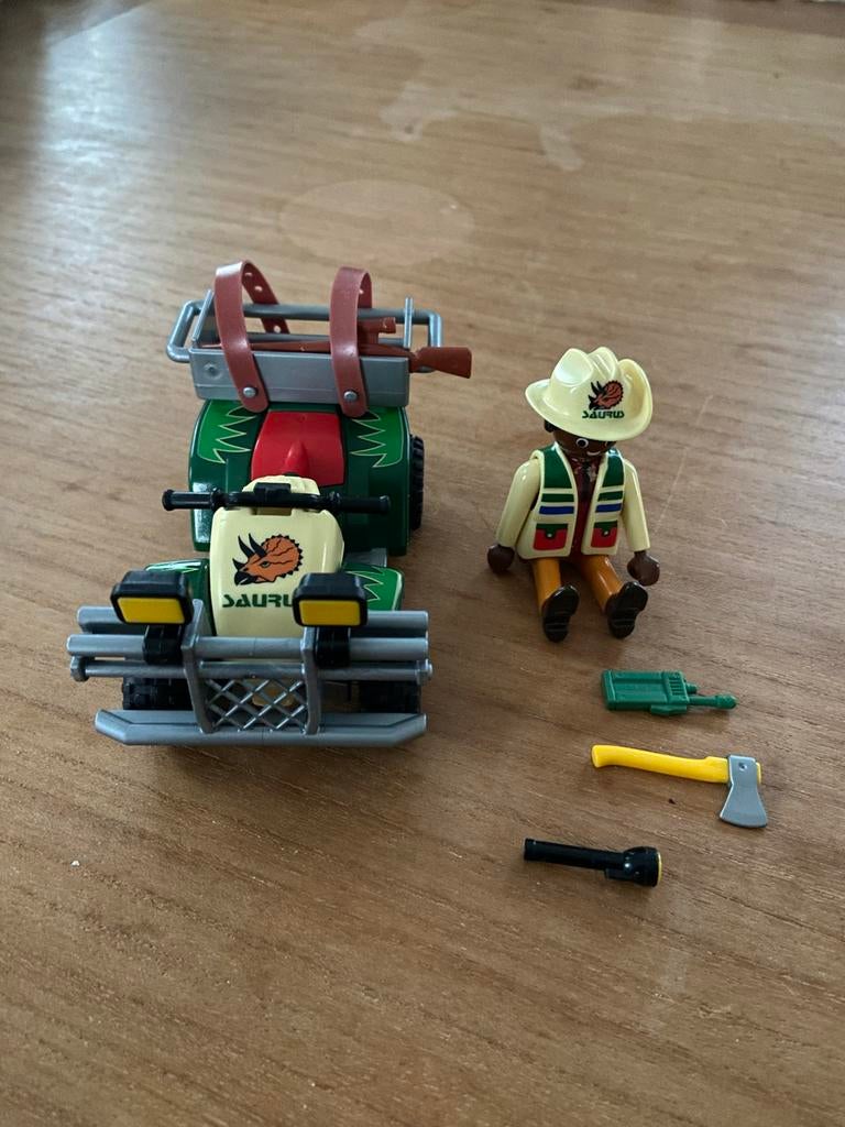 Playmobil 4176 Dinosaurus Quad met Onderzoeker, Ophalen of Verzenden, Gebruikt, Los playmobil
