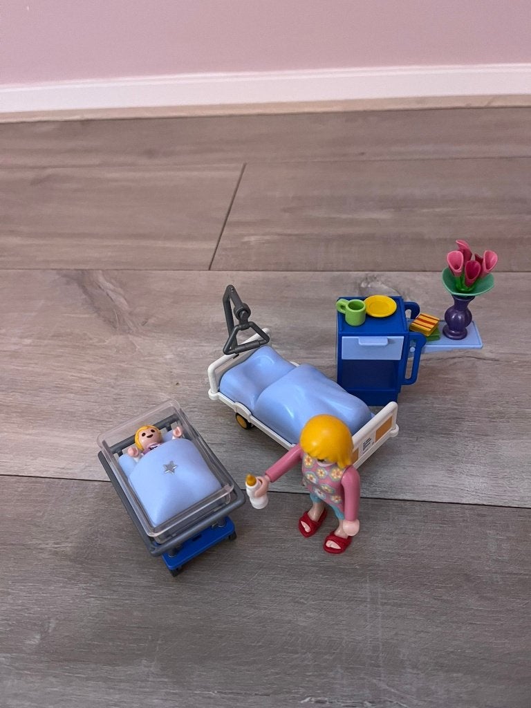 Playmobil kraamkamer met babybed 6660, Ophalen, Zo goed als nieuw, Complete set