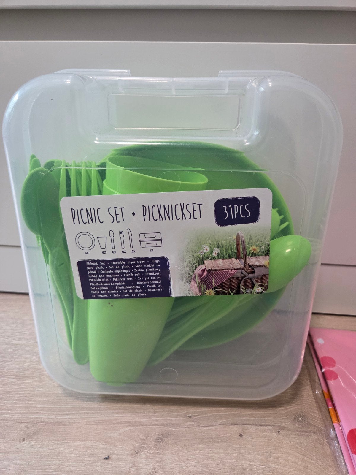 Picknick set, Huis en Inrichting, Keuken | Servies, Ophalen, Glas, Overige stijlen