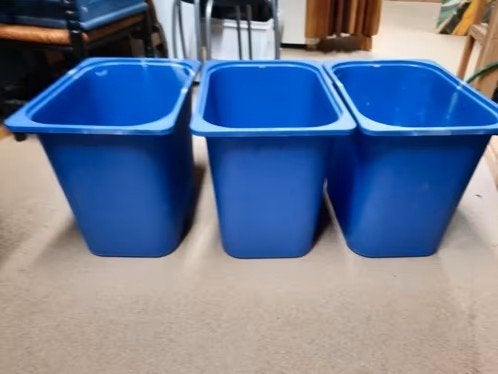 Ikea opbergbakken, Ophalen, Zo goed als nieuw, Blauw, Kunststof