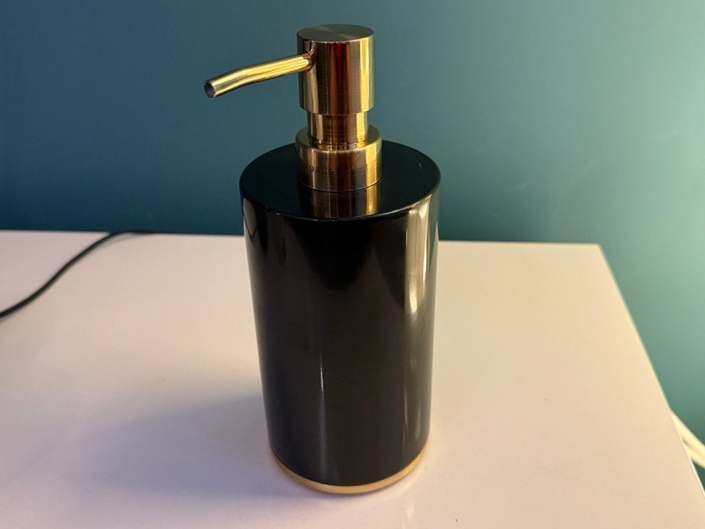 Rituals Dedaine Soap Dispenser Black Marble – Barely Used, Zo goed als nieuw, Overige merken, Zwart, Zeepdispenser/zeepbakje
