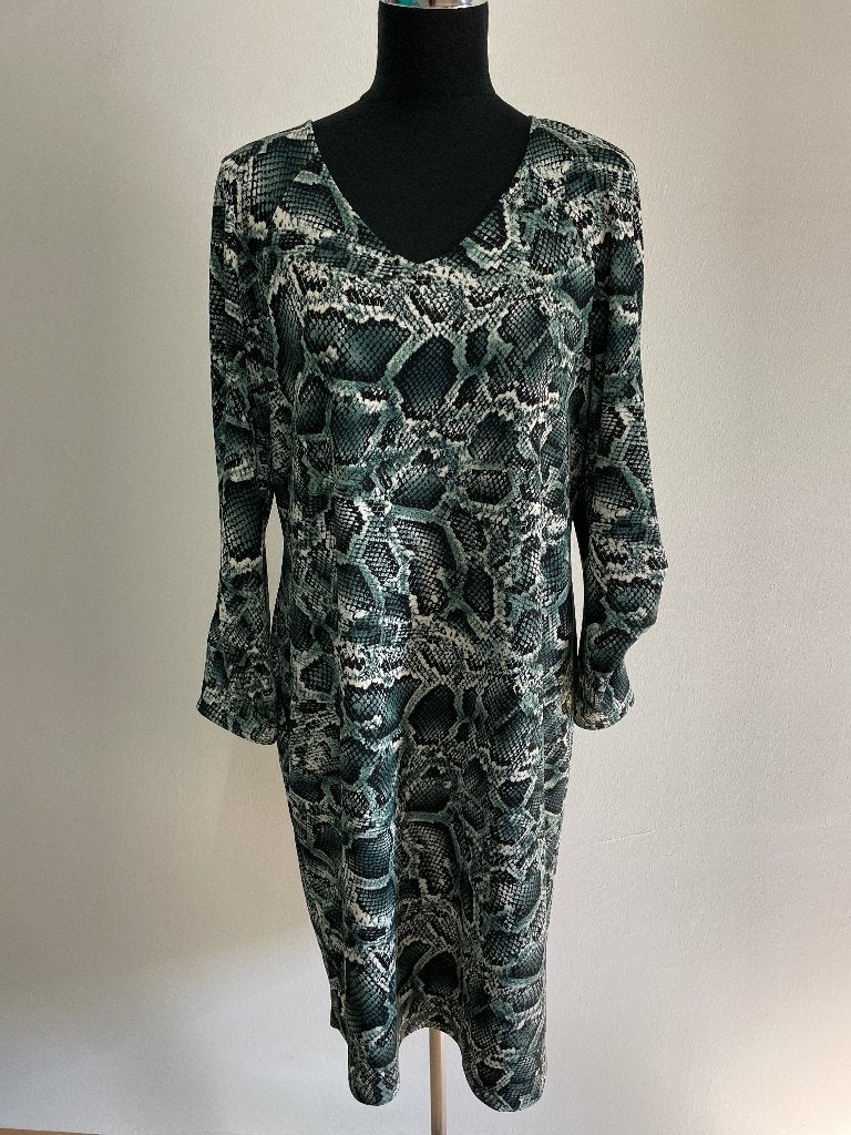J50 - Groene Batida jurk maat 5 = XL (1), Kleding | Dames, Jurken, Maat 46/48 (XL) of groter, Ophalen of Verzenden, Zo goed als nieuw