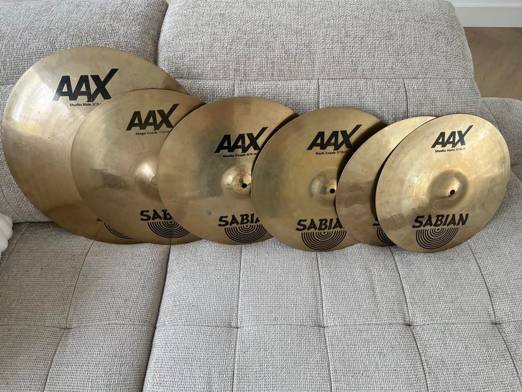 Sabian AAX bekken set, Muziek en Instrumenten, Instrumenten | Onderdelen, Gebruikt, Drums of Percussie, Ophalen of Verzenden