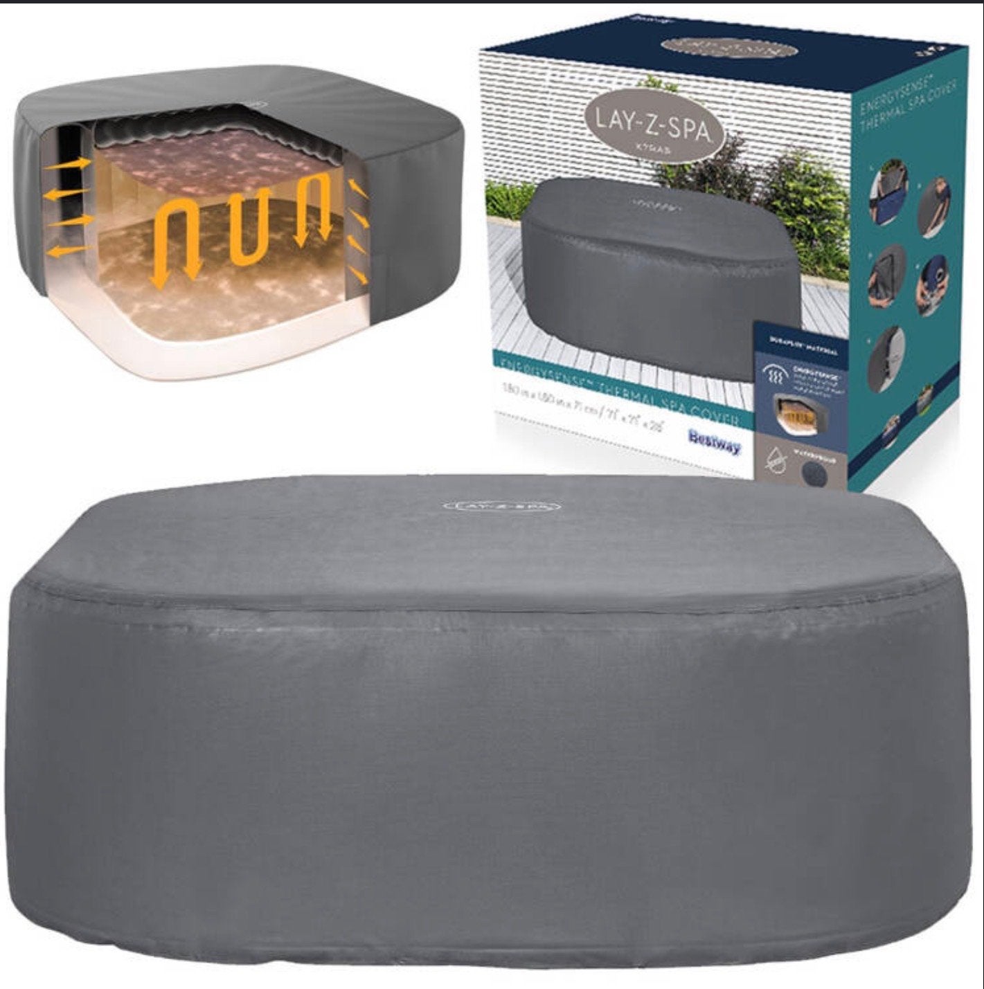 Bestway Lay-Z-Spa EnergySense Thermische Spa Cover 60319, Ophalen of Verzenden, Nieuw, Afdekzeil, Opblaasbaar